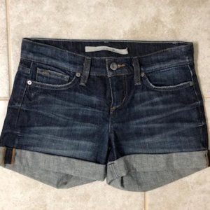 Joe's Low-rise Denim Cuff Short Sz 24 EUC